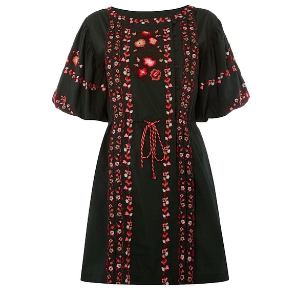 Free People Dresses & Skirts - FREE PEOPLE Woven Dress Intricate Mini Swing Tunic